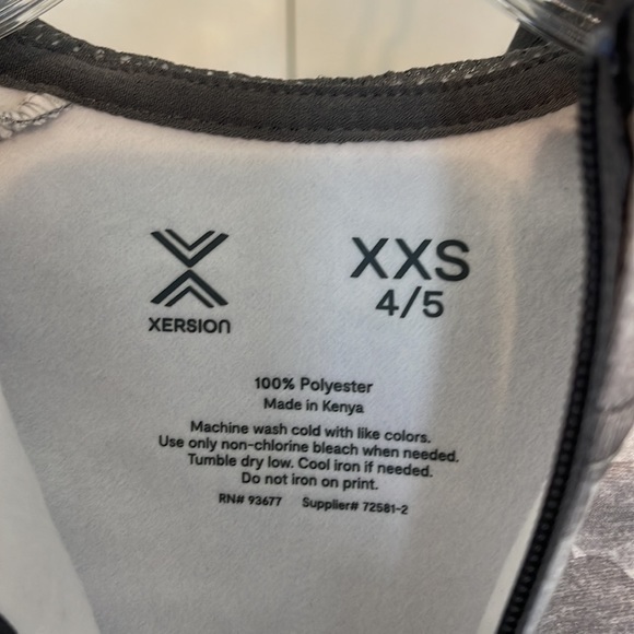 Version Kids Grey Camp Hoodie six 4/5 XXS with pockets - Picture 3 of 7